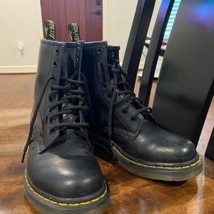 Dr. Martens leather lace up boots